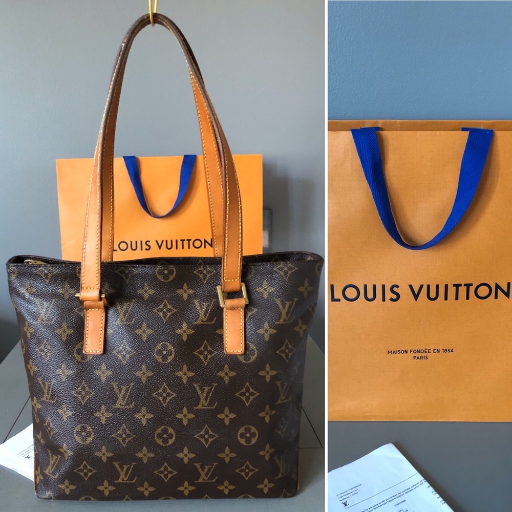 Louis Vuitton Monogram Cabas Piano Handbag Purse